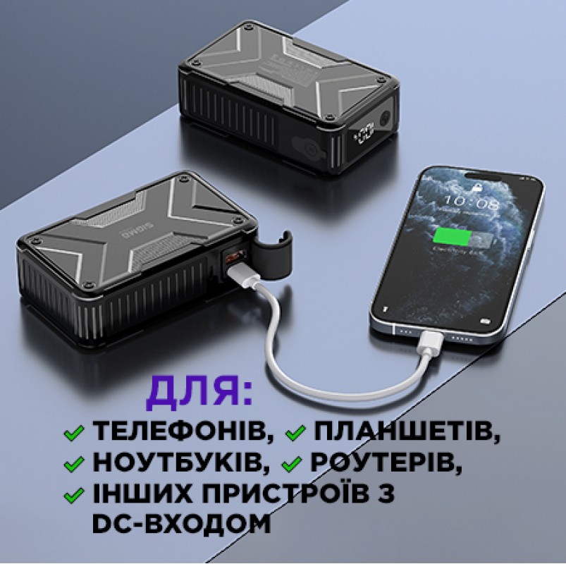 Sigma mobile X-power SI20A11QLX-DC — швидка зарядка