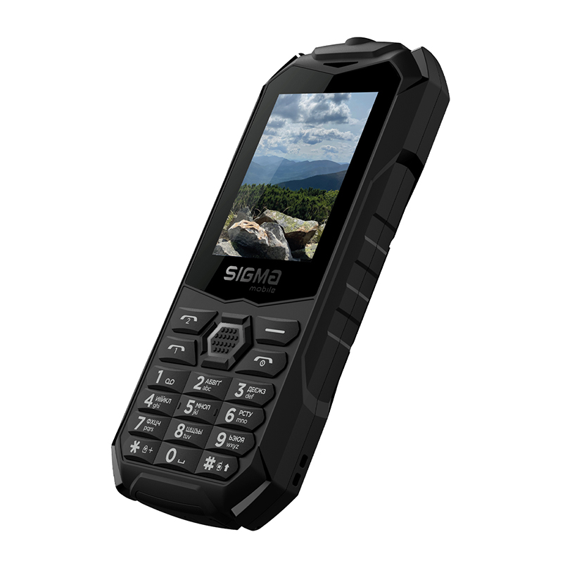 Sigma mobile X-treme PV68 Black, вид сбоку