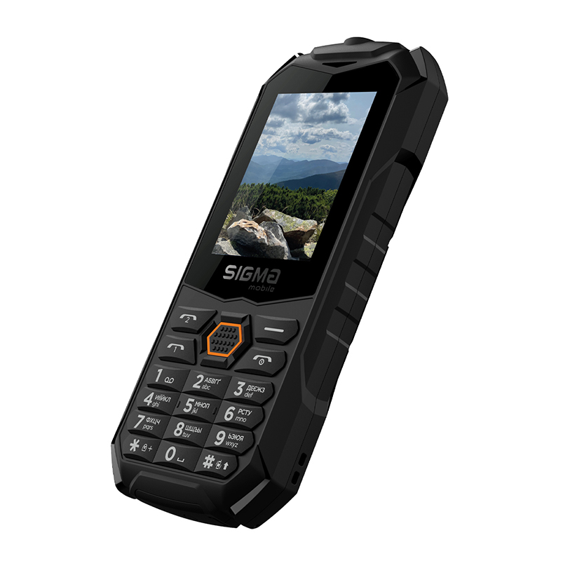 X-treme PV68 Black-Orange фото 5 Sigma mobile X-treme PV68 Black-Orange, вид сбоку