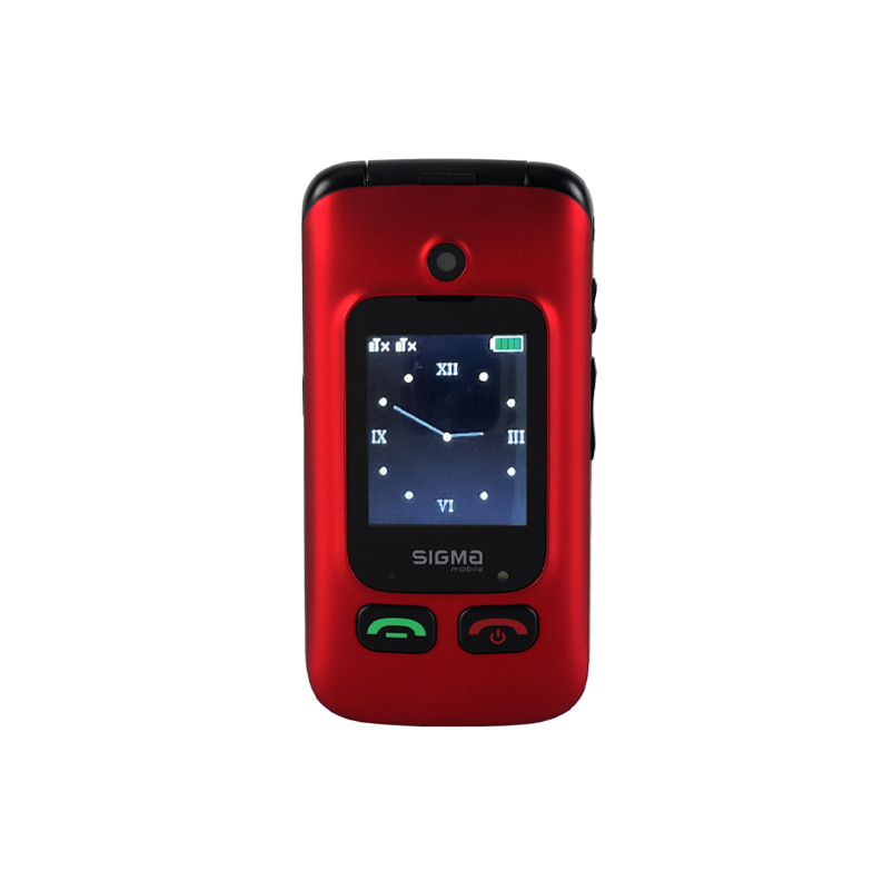 Sigma mobile Comfort 50 Shell DUO Red-Black — внешний и внутренний экран